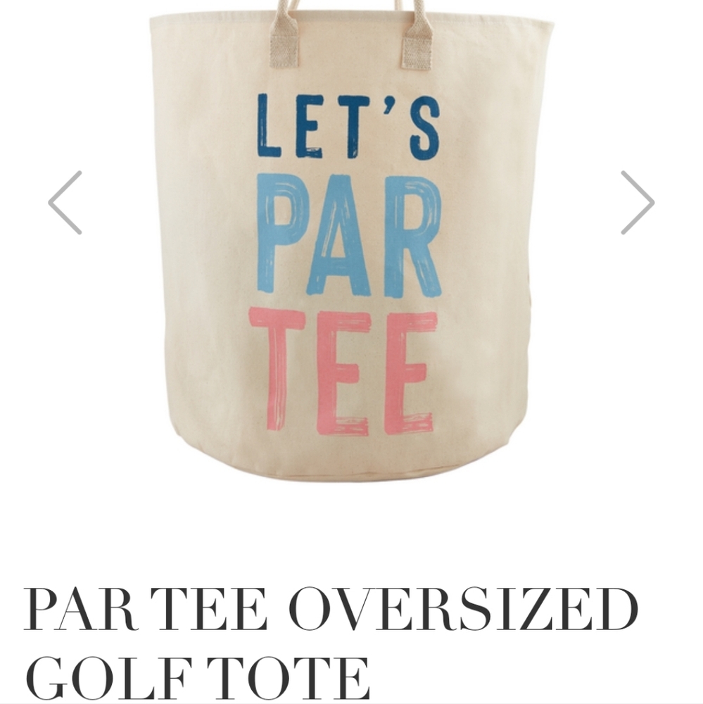 Mud Pie golf theme tote